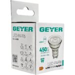 Geyer Λάμπα LED PAR16 Glass 4.9W GU10 6500K 450lm 36°