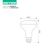 Geyer Λάμπα LED R80 12W E27 3000K 1050lm