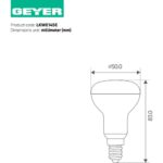 Geyer Λάμπα LED R50 4.9W E14 3000K 470lm - Image 3