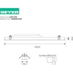Geyer Φωτιστικό LED Line 40W 4000K 4200lm 1.2m γκρι - Image 2