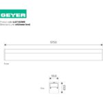 Geyer Φωτιστικό LED Line 18W 3000K 2250lm 0.6m γκρι