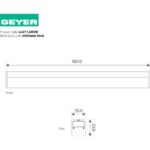 Geyer Φωτιστικό LED Line 30W 3000K 3750lm 1.2m μαύρο