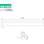 Geyer Φωτιστικό LED Line 30W 3000K 3750lm 1.2m λευκό