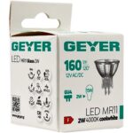 Geyer Λάμπα LED MR11 Glass 2W GU4 4000K 160lm 12V