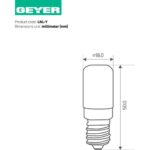 Geyer Λάμπα LED Νυxτός T20 1.3W E14 κίτρινο 45lm - Image 2