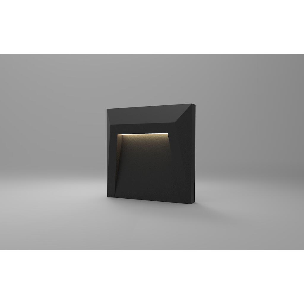 LOWS125125WDG_3 Geyer Απλίκα LED 1.2W 3000K 110lm 125x125 IP54 - Image 1