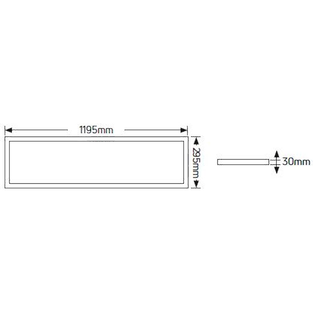 LP13G44W_1 Geyer LED Panel Lithos 120x30 40W 3000K 4400lm UGR<19 - Image 1