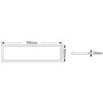 Geyer LED Panel Lithos 120x30 60W 3000K 6600lm UGR<19 - Image 2