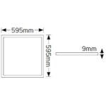 Geyer LED Panel Slim 60x60 40W 3000K 3600lm - Image 2