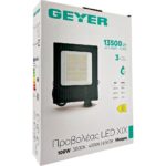 Geyer Προβολέας LED XIX 100W 3000K/4000K/6500K 13500lm IP65 Μαύρος (Adjustable)