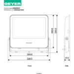 Geyer Προβολέας LED FUTUR 150W 4000K 20250lm IP65 μαύρος - Image 3