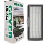 Geyer LED Ηλιακό Φωτιστικό Τοίχου 6W 6500K 800lm IP65 μαύρο - Image 3