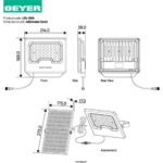 Geyer LED Ηλιακόs Προβολέας με τηλεχειριστήριο 6W 6500K 1030lm IP65 λευκός