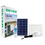 Geyer LED Ηλιακόs Προβολέας με τηλεχειριστήριο 6W 6500K 1030lm IP65 λευκός - Image 3