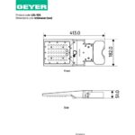 Geyer LED Ηλιακό Φωτιστικό Δρόμου με τηλεχειριστήριο 10W 6500K 1500lm IP65 μαύρος - Image 3