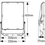 Geyer LED Προβολέας Himor 150W 3000K 18750lm IP66