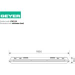 Geyer Φωτιστικό LED 24W 4000K 3120lm 1.2m IP65 IK08