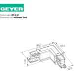 Geyer Σύνδεσμος ράγας γωνία λευκός - Image 2