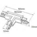 Geyer Σύνδεσμος Τ για ράγα τριφασική λευκός - Image 2