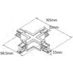 Geyer Σύνδεσμος Χ για ράγα τριφασική λευκός - Image 2