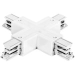 Geyer Σύνδεσμος Χ για ράγα τριφασική λευκός