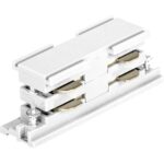 Geyer Σύνδεσμος ευθεία εξωτερικός/χωνευτός για ράγα τριφασική λευκός - Image 2