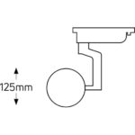 Geyer Spot ράγας για AR111 GU10 4κ μαύρο