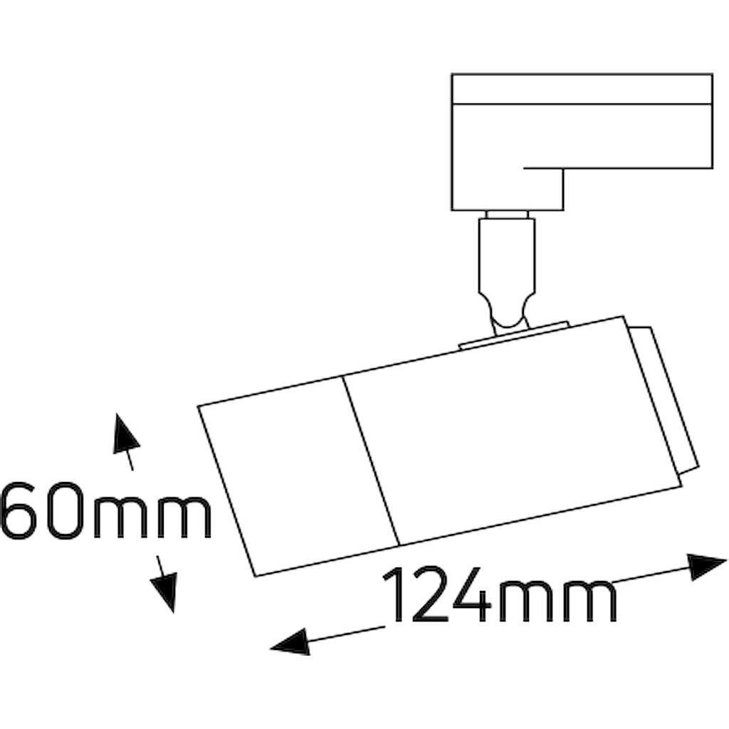 LTR1034GU10B_1 Geyer Spot ράγας για PAR16 GU10 4κ μαύρο - Image 1