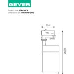 Geyer Spot ράγας ρυθμιζόμενης δέσμης 30W 4000K 2801lm