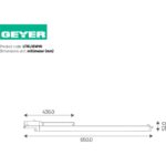 Geyer LED ράγας Innova 16W 3000K 1800lm 0.65m λευκό - Image 2