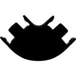 Geyer Σύνδεσμος C για μαγνητική ράγα μαύρος - Image 2