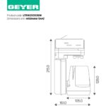 Geyer Φωτιστικό ράγας LED 35W 3000K 3570lm 36° λευκό