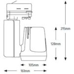 Geyer Φωτιστικό ράγας LED 45W 3000K 4110lm 36° μαύρο