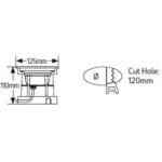 Geyer Φωτιστικό LED δαπέδου 6W 3000K 300lm IP68  Φ120mm - Image 2