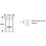 Geyer Φωτιστικό LED δαπέδου 1W 3000K 60lm IP68 Φ48mm - Image 2