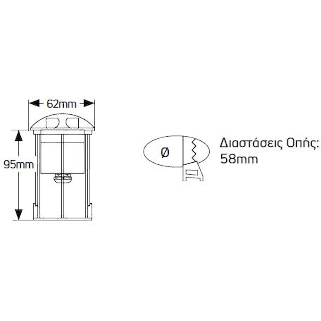 LULR62W14_1 Geyer Φωτιστικό LED δαπέδου 1W 3000K 60lm IP68 Φ58mm - Image 1