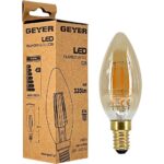 Geyer Λάμπα LED Vintage C35 4W E14 2000Κ 350lm - Image 3