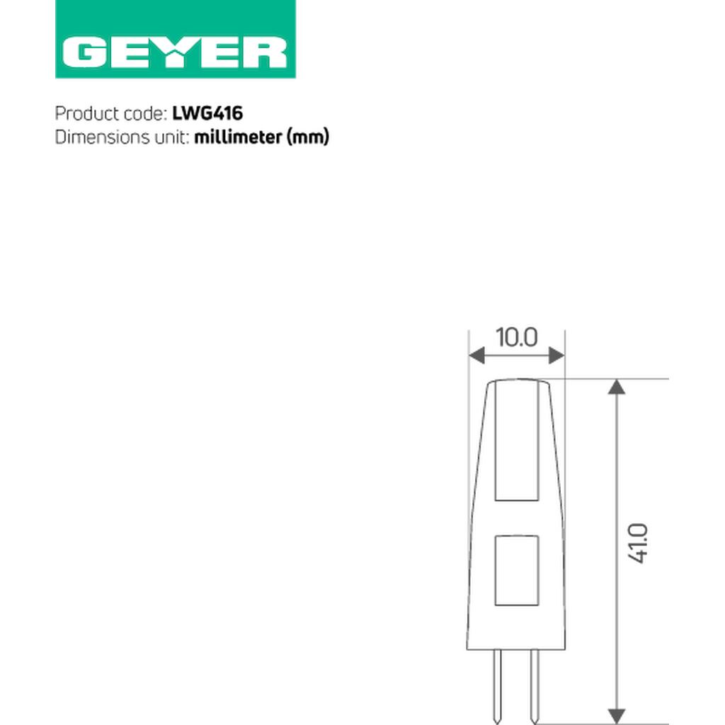 LWG416_1 Geyer Λάμπα LED G4 1.5W 3000K 150lm 12V - Image 1