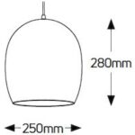 Geyer Φωτιστικό Brown Paper E27 250x280 καλώδιο 2.5m