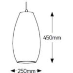 Geyer Φωτιστικό Brown Paper E27 250x450 καλώδιο 2.5m - Image 2