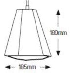 Geyer Φωτιστικό Cement E27 185x180 καλώδιο 2.5m λευκό - Image 2