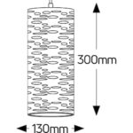 Geyer Φωτιστικό Iron Ε27 130x300 καλώδιο 2.5m χρυσό - Image 2