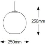 Geyer Φωτιστικό Iron E27 250x230 καλώδιο 2.5m λευκό