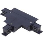 Geyer Σύνδεσμος Τ χωνευτός για ράγα τριφασική μαύρος - Image 2