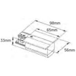 Geyer Τροφοδοτικό χωνευτό για ράγα τριφασική λευκό - Image 3