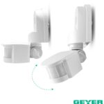 Geyer Επίτοιχος ανιχνευτής κίνησης IR 180° 5-12m IP44 - Image 3