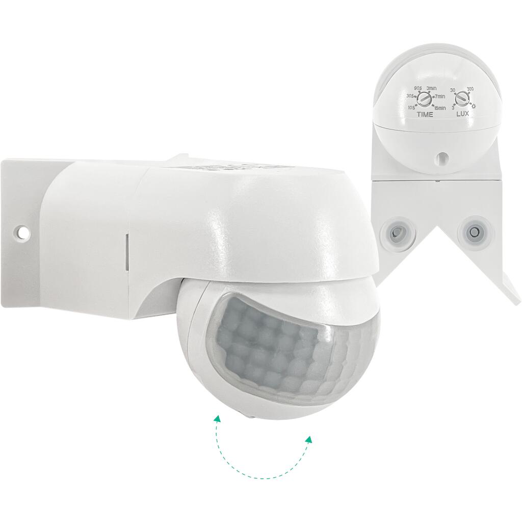 SIM-MN_3 Geyer Επίτοιχος ανιχνευτής κίνησης IR 180° 12m IP44 λευκός - Image 1