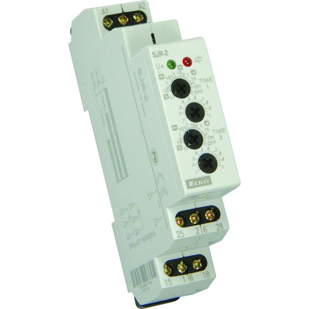 SJR-2UNI_4 Geyer Χρονορελέ μονής λειτουργίας 12-240V AC/DC 16A 1M - Image 1