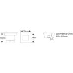 Geyer Απλίκα LED  1W 3000K 60lm 65x65 IP65 - Image 2