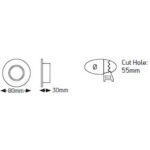 Geyer Στρογγυλό spot GU10 χρυσό